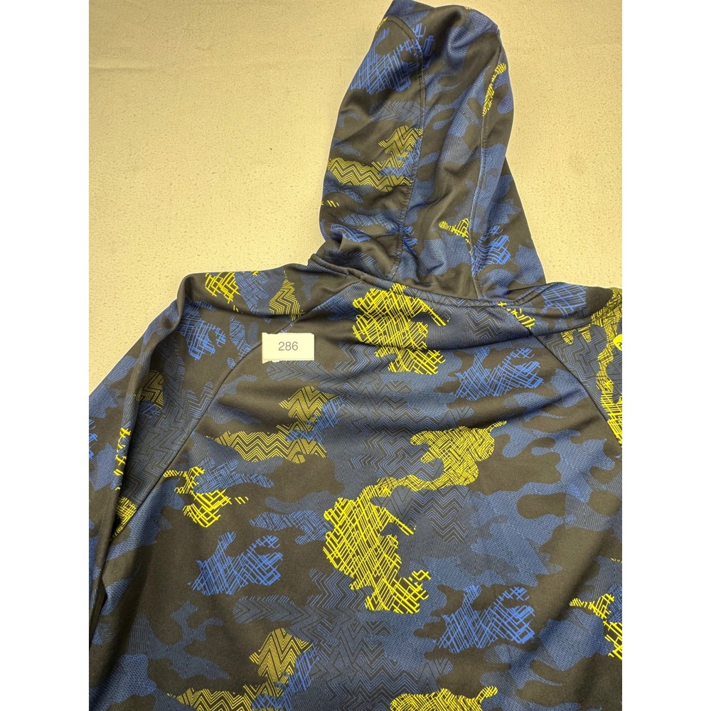 AND1 Hoodie Men Large Blue Camo Athletic Performance Graphic Sweatshirt - Picture 9 of 10